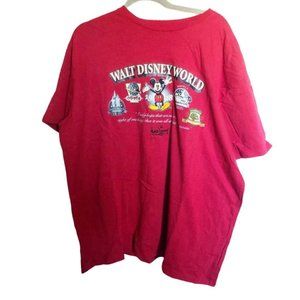 Walt Disney World Cotton Mickey Mouse Red Tee XXL